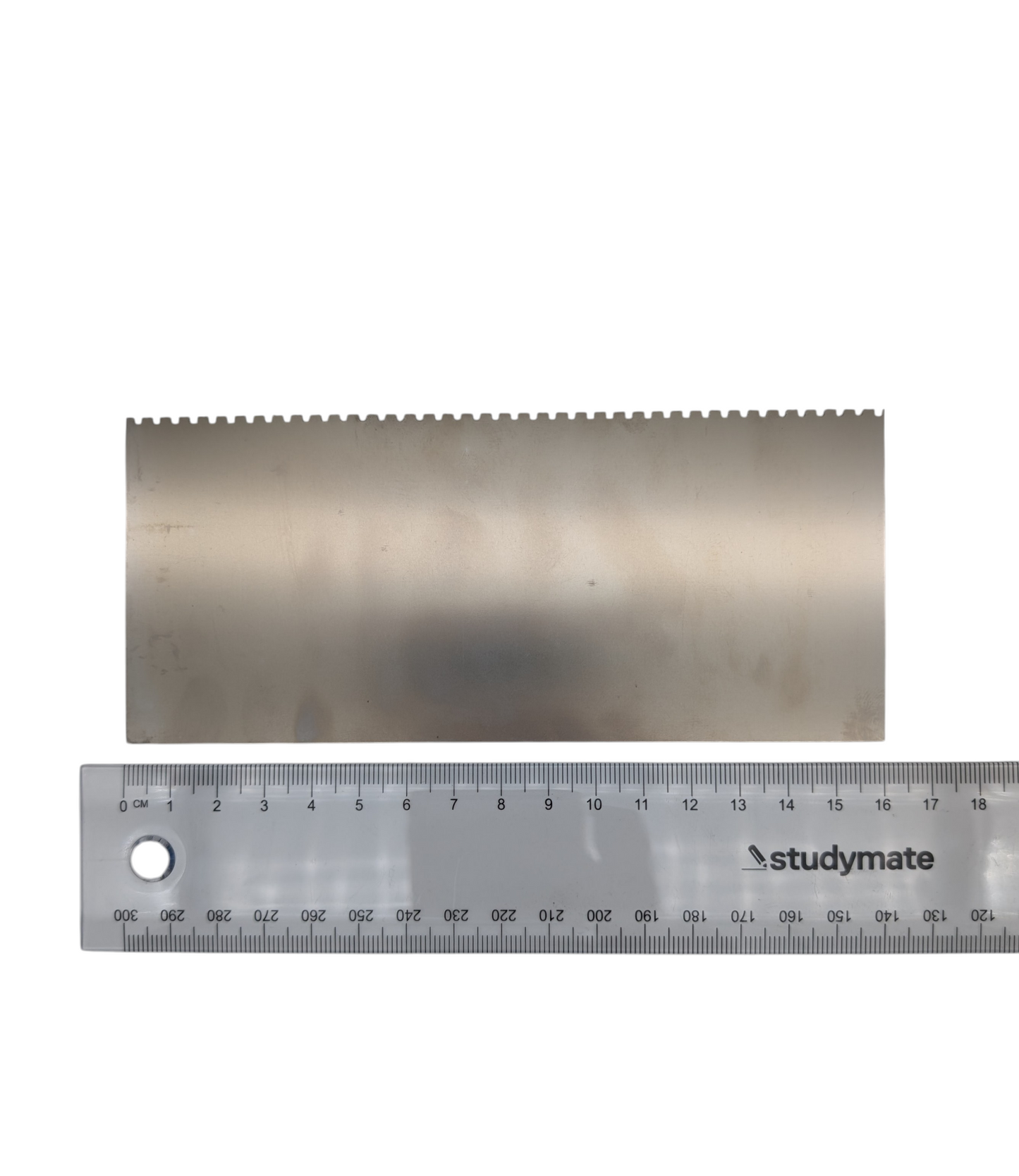 Stainless Steel Potters Rib - Rectangle Large (Notched)