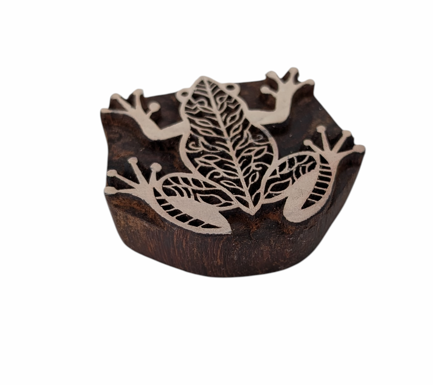 Wooden Pottery Stamp - Frog