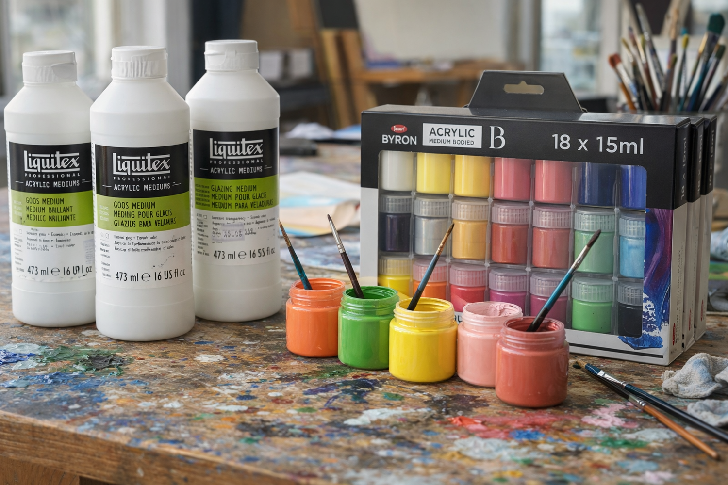 Acrylic Paint and Mediums