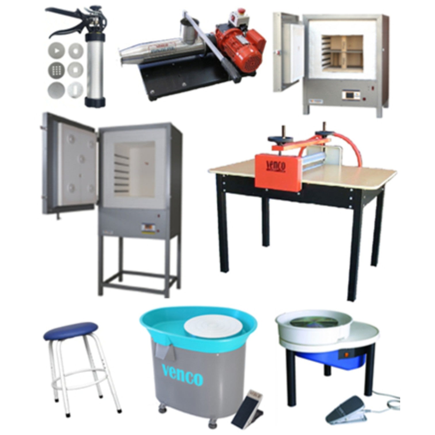 Studio Equipment available at The Clay Shed