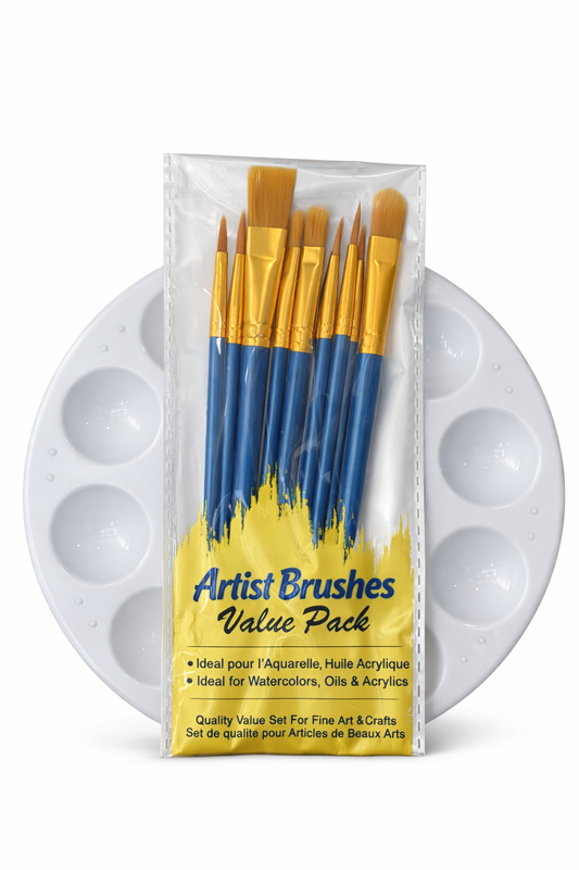 Kids Brush Set (10 brushes & palette)