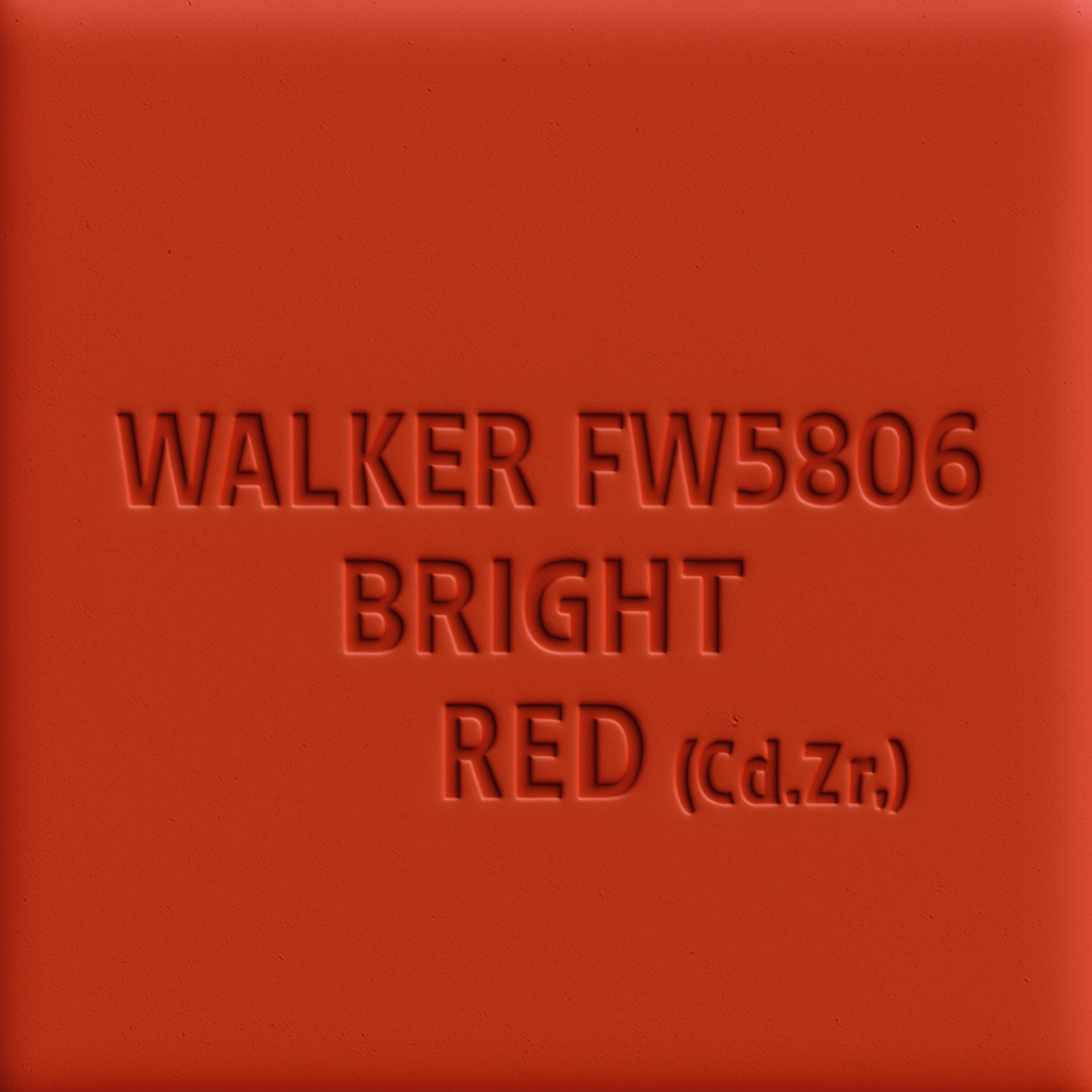 FW5806 Bright Red (Cd.Zr.) Walker Potters Stain
