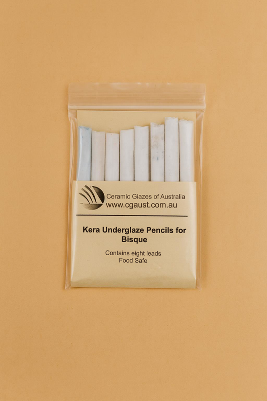 Kera Underglaze Bisque Pencils, 8 Coloured Leads