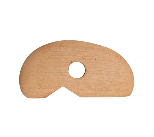 Wooden Kidney Rib - Notched Medium