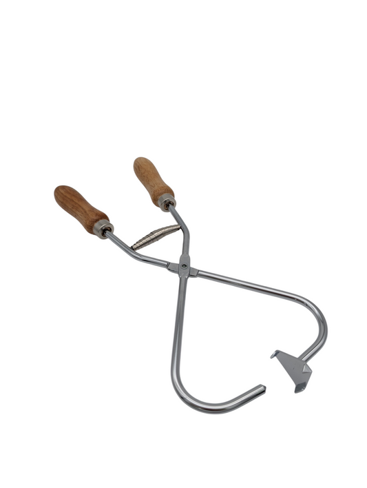 Glazing Tongs Spring Loaded - Timber Handle