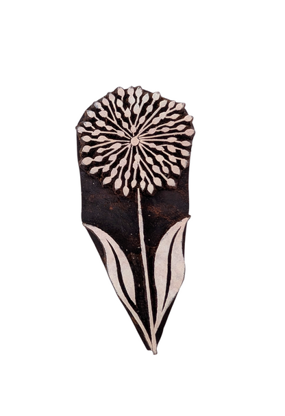 Wooden Pottery Stamp - Dandelion