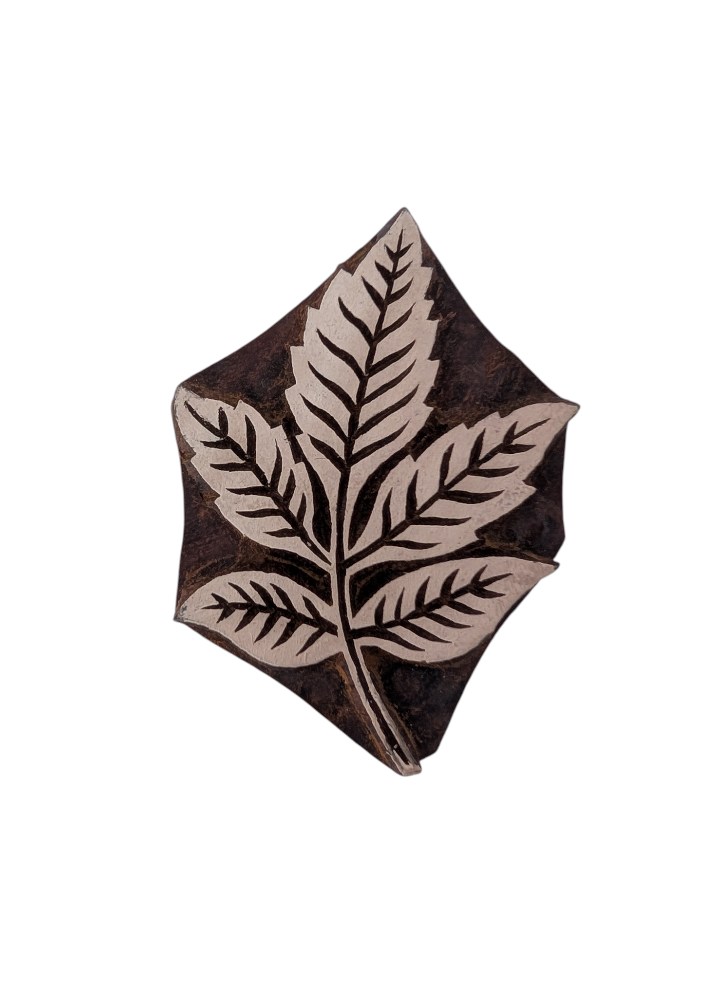 Wooden Pottery Stamp - Ashleaf