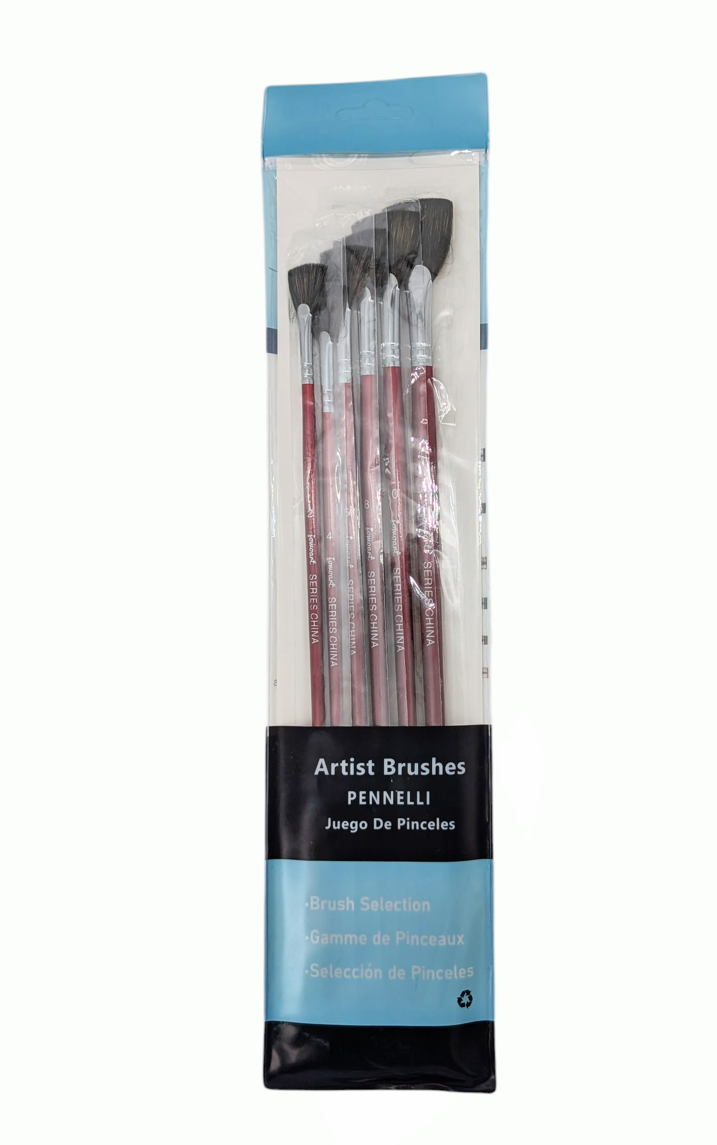 Jowoart Artist Fan Brush Set of 6
