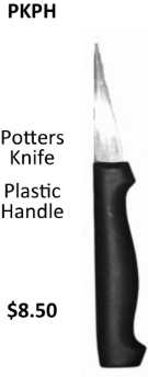Potters Knife- Black Plastic Handle & 60mm blade