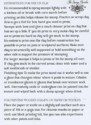 Wooden Pottery Stamps